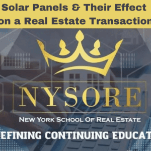 ZOOM: Solar Panels & Their Effect on a Real Estate Transaction